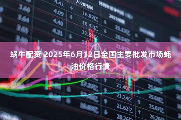 蜗牛配资 2025年6月12日全国主要批发市场蚝油价格行情